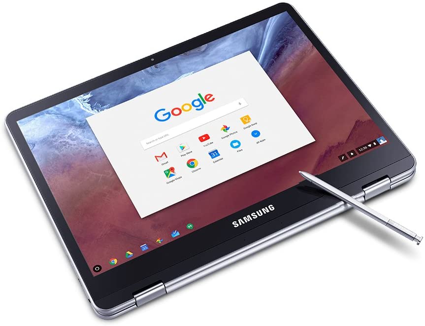 Samsung Chromebook Plus XE513C24-K01US 12.3&quot; Touchscreen LCD 2 in 1 Chromebook - Rockchip RK3399 Hexa-core (6 Core) 2 GHz - 4 GB LPDDR3 - 32 GB Flash Memory - Chrome OS - 2400 x 1600 - Convertible - Platinum Silver