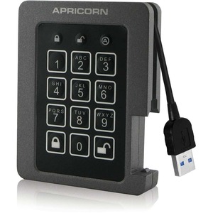 Apricorn Aegis Padlock ASSD-3PL256-2TBF 2 TB 2.5&quot; Internal Solid State Drive - TAA Compliant