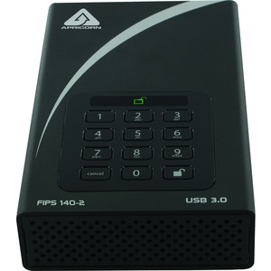 Apricorn Aegis Padlock DT FIPS ADT-3PL256F-8000 8 TB 3.5&quot; External Hard Drive - Desktop