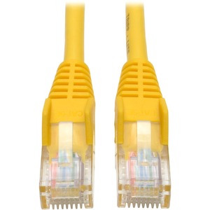 Tripp Lite 5ft Cat5e / Cat5 Snagless Molded Patch Cable RJ45 M/M Yellow 5'