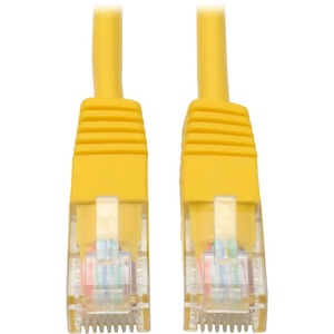 Tripp Lite 1ft Cat5e / Cat5 350MHz Molded Patch Cable RJ45 M/M Yellow 1'