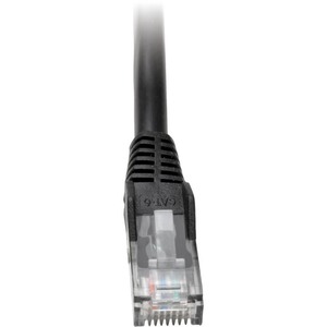 Tripp Lite 2ft Cat6 Gigabit Snagless Molded Patch Cable RJ45 M/M Black 2'