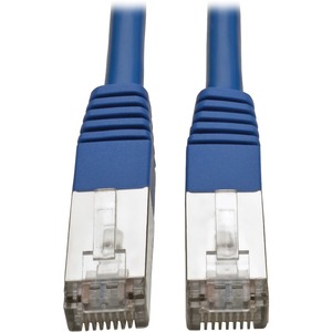 Tripp Lite 15' Cat5e Molded Shielded Patch Cable STP RJ45 M/M 350 Mhz Blue