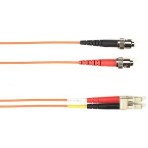 Black Box 20-m, ST-LC, 62.5-Micron, Multimode, PVC, Orange Fiber Optic Cable