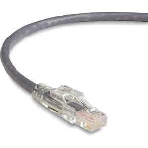 Black Box GigaTrue 3 CAT6 550-MHz Lockable Patch Cable (UTP), Gray, 2-ft. (0.6-m)