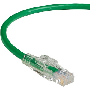 Black Box GigaTrue 3 CAT6 550-MHz Lockable Patch Cable (UTP), Green, 6-ft. (1.8-m)