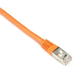 Black Box Cat6 250-MHz Shielded, Stranded Cable SSTP (PIMF), PVC, Orange, 2-ft. (0.6-m)