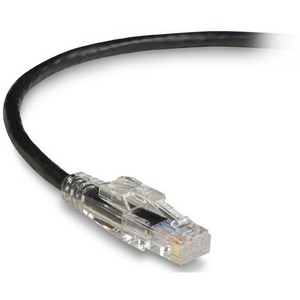 Black Box GigaTrue 3 CAT6 550-MHz Lockable Patch Cable (UTP), Black, 25-ft. (7.6-m)