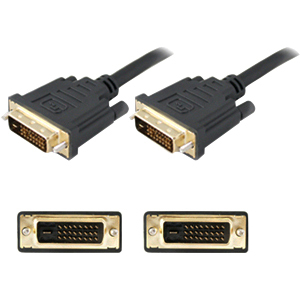 AddOn 5-Pack of 1ft DVI-D Male to Male Black Cables