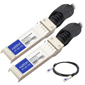 AddOn Brocade 10G-SFPP-TWX-0301 to Multiple OEM Compatible TAA Compliant 10GBase-CU SFP+ to SFP+ Direct Attach Cable (Active Twinax, 3m)