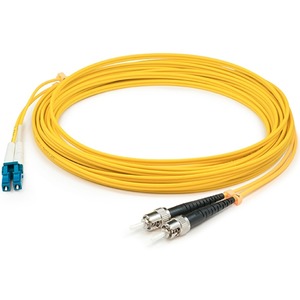 AddOn 1m ST (Male) to LC (Male) Yellow OS1 Simplex Fiber OFNR (Riser-Rated) Patch Cable