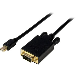 StarTech.com 15 ft Mini DisplayPort to VGA Adapter Converter Cable - mDP to VGA 1920x1200 - Black