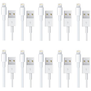 4XEM 10 Pack 3Ft 1M charging data and sync Cable For Apple iphone 5 5s 6 6s 6plus 7 7plus