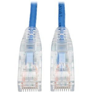 Tripp Lite 4ft Cat6 Gigabit Snagless Molded Slim UTP Patch Cable RJ45 M/M Blue 4'