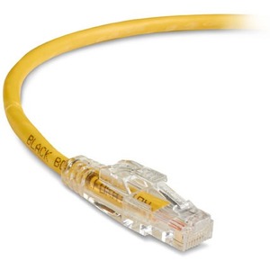 Black Box GigaTrue 3 CAT6 550-MHz Lockable Patch Cable (UTP), Yellow, 10-ft. (3.0-m)