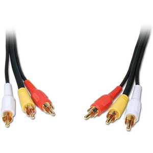 Comprehensive Standard 3RCA-3RCA-15ST Audio/Video Cable