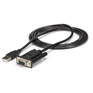 StarTech.com 1 Port USB to Null Modem RS232 DB9 Serial DCE Adapter Cable with FTDI