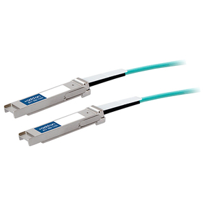 AddOn Dell Force10 CBL-QSFP-40GE-50M Compatible TAA Compliant 40GBase-AOC QSFP+ to QSFP+ Direct Attach Cable (850nm, MMF, 50m)