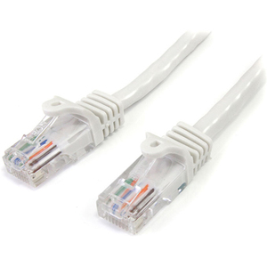 StarTech.com 3 ft White Snagless Cat 5e UTP Patch Cable