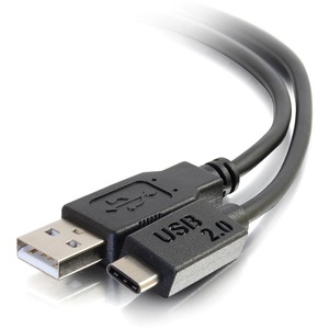 C2G 10ft USB 2.0 USB-C to USB-A Cable M/M - Black