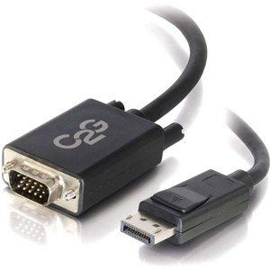 C2G 10ft DisplayPort to VGA Adapter Cable - Active - Black TAA