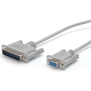 StarTech.com 6 ft DB25 to DB9 Serial Modem Cable - M/F