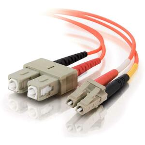 C2G 1m LC-SC 62.5/125 Duplex Multimode OM1 Fiber Cable - Orange - 3ft