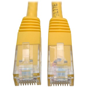 Tripp Lite 5ft Cat6 Gigabit Molded Patch Cable RJ45 M/M 550MHz 24AWG Yellow