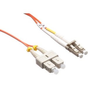 Axiom LC/SC Multimode Duplex OM1 62.5/125 Fiber Optic Cable 8m