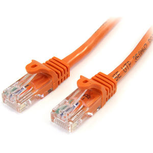 StarTech.com 15 ft Orange Snagless Cat5e UTP Patch Cable