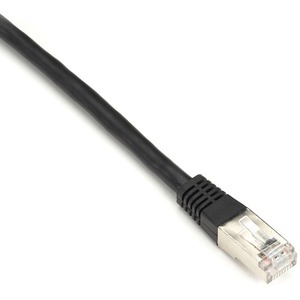 Black Box Cat6 250-MHz Shielded, Stranded Cable SSTP (PIMF), PVC, Black, 30-ft. (9.1-m)