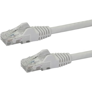 StarTech.com 30ft White Cat6 Patch Cable with Snagless RJ45 Connectors - Long Ethernet Cable - 30 ft Cat 6 UTP Cable