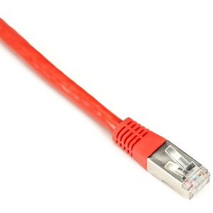 Black Box Cat6 250-MHz Shielded, Stranded Cable SSTP (PIMF), PVC, Red, 5-ft. (1.5-m)