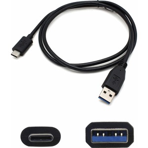 AddOn 1m USB 3.1 (C) Male to USB 3.0 (A) Male Black Adapter Cable