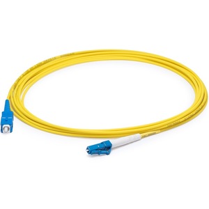 AddOn 7m LC (Male) to SC (Male) Yellow OS1 Simplex Fiber OFNR (Riser-Rated) Patch Cable