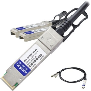 AddOn Solarflare SOLR-QSFP2SFP-1MP Compatible TAA Compliant 20GBase-CU QSFP+ to 2xSFP+ Direct Attach Cable (Passive Twinax, 1m)