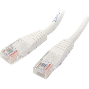 StarTech.com 2 ft White Molded Cat5e UTP Patch Cable