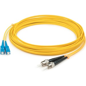 AddOn 8m SC (Male) to ST (Male) Yellow OS1 Duplex Fiber OFNR (Riser-Rated) Patch Cable