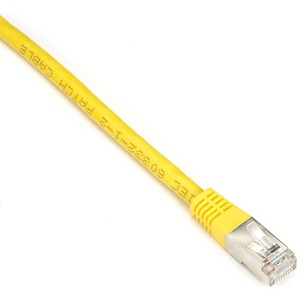 Black Box Cat6 250-MHz Shielded, Stranded Cable SSTP (PIMF), PVC, Yellow, 20-ft. (6.0-m)