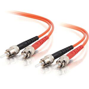 C2G 1m ST-ST 62.5/125 Duplex Multimode OM1 Fiber Cable - Orange - 3ft