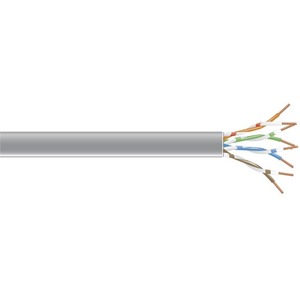 Black Box Black Box Connect Cat6 250 MHz Solid Bulk Cable - UTP, Plenum, Gray, 1000 ft.