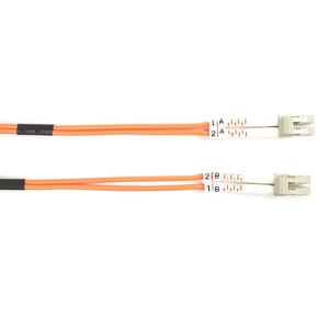 Black Box 62.5-Micron Multimode Value Line Patch Cable, LC-LC, 2-m (6.5-ft.)