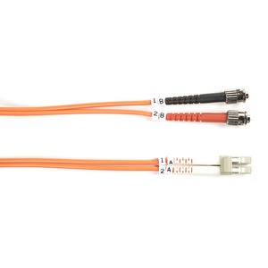 Black Box 62.5-Micron Multimode Value Line Patch Cable, ST-LC, 3-m (9.8-ft.)