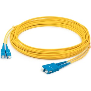 AddOn 40m SC (Male) to SC (Male) Yellow OS1 Duplex Fiber OFNR (Riser-Rated) Patch Cable