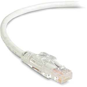 Black Box GigaBase 3 CAT5e 350-MHz Lockable Patch Cable (UTP), White, 3-ft. (0.9-m)