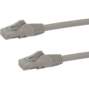 StarTech.com 6in Gray Cat6 Patch Cable with Snagless RJ45 Connectors - Short Ethernet Cable - 6 inch Cat 6 UTP Cable