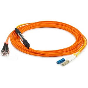 AddOn 3m LC (Male) to ST (Male) Orange OM2 &amp; OS1 Duplex Fiber Mode Conditioning Cable