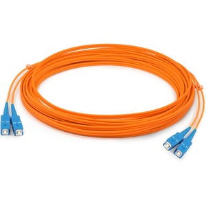 AddOn 1m SC (Male) to SC (Male) Orange OM1 Duplex Fiber OFNR (Riser-Rated) Patch Cable