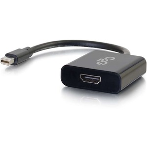 C2G Mini DisplayPort to HDMI Adapter - Active Adapter Converter - Black