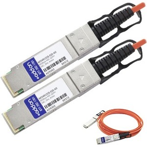 AddOn Mellanox MFS4R12CB-020 Compatible TAA Compliant 40GBase-AOC QSFP+ to QSFP+ Direct Attach Cable (850nm, MMF, 20m)